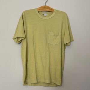 James Perse Pocket T-Shirt in Light Olive - Soft Cotton Tee- EUC-Size 1/ Mens S